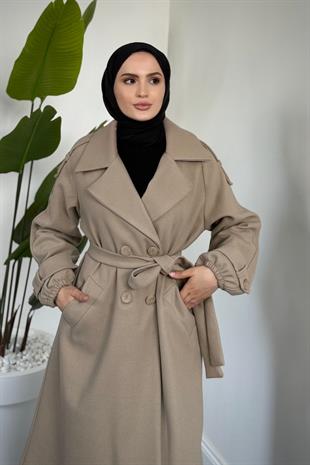 Camora Astarlı Kaşe Kaban Vizon