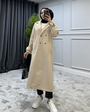 Cara Kolu Kemerli Kaban Bej