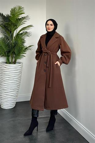 Catherina Kaşe Kaban Kahverengi