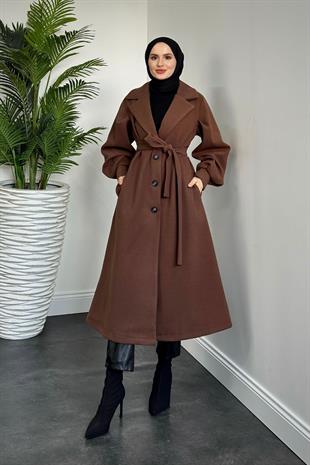Catherina Kaşe Kaban Kahverengi