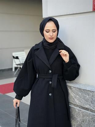 Catherina Kaşe Kaban Siyah