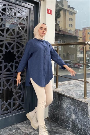 Cepli Gömlek Lacivert