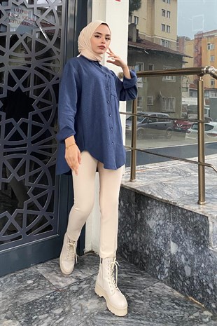 Cepli Gömlek Lacivert