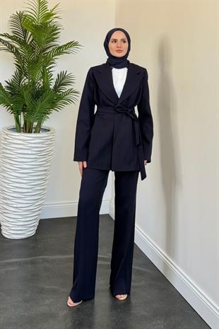 Daizy Blazer Ceket Takım Lacivert
