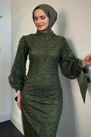 Didem Simli Kalem Abiye Kına Yeşili