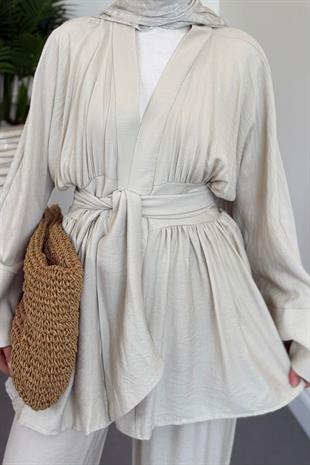 Eftelya Geniş Kemerli Takım Taş