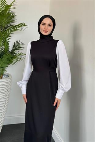 Elica Kalem Elbise Siyah