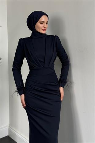Estella Kuyruklu Balık Abiye Lacivert