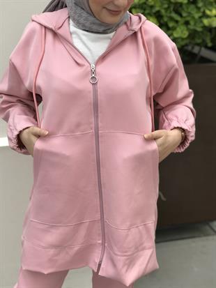 Fermuarlı Spor Takım Pudra