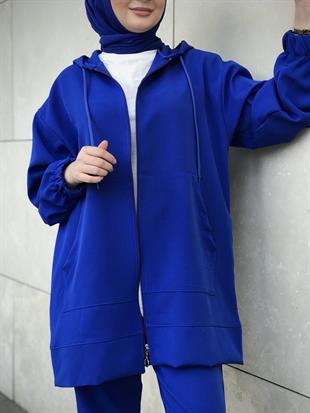 Fermuarlı Spor Takım Saks