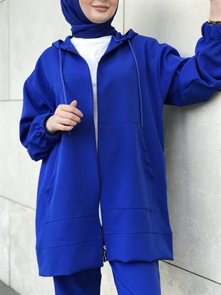 Fermuarlı Spor Takım Saks