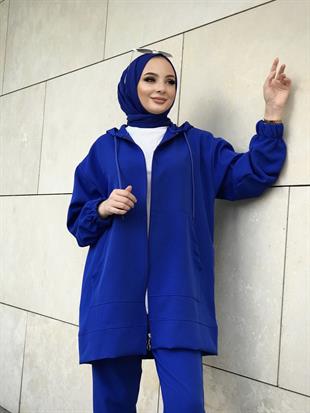 Fermuarlı Spor Takım Saks