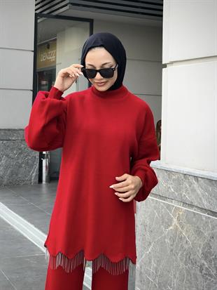 Firuze Triko Takım Bordo