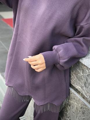 Firuze Triko Takım Mürdüm