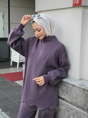 Firuze Triko Takım Mürdüm