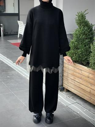 Firuze Triko Takım Siyah