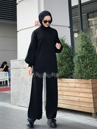 Firuze Triko Takım Siyah