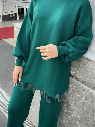 Firuze Triko Takım Zümrüt