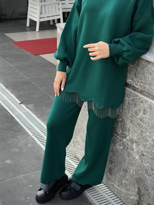 Firuze Triko Takım Zümrüt