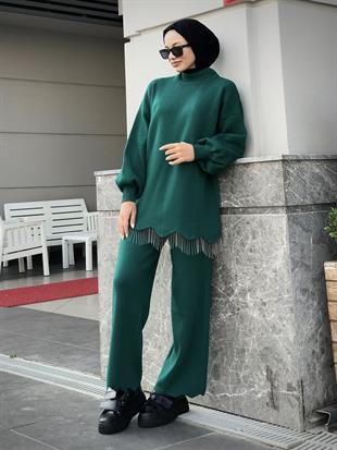 Firuze Triko Takım Zümrüt