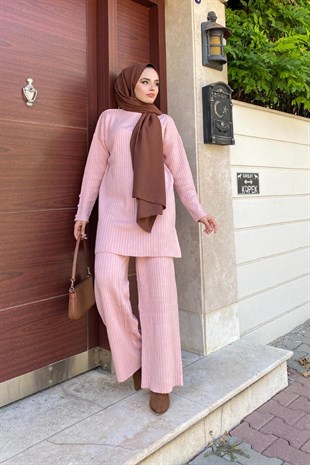 Fitilli Pantolonlu Takım Pudra