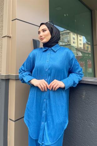 Fitilli Takım İndigo