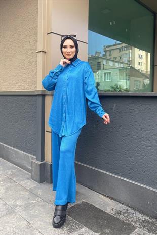 Fitilli Takım İndigo