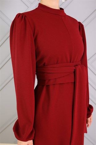 Geniş Paça Tulum Bordo