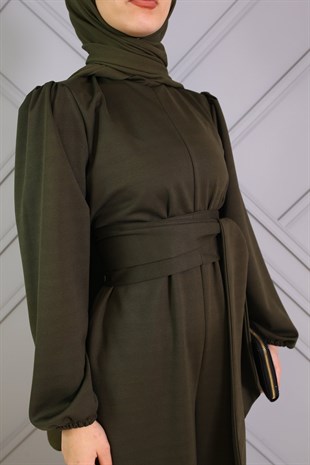 Geniş Paça Tulum Haki