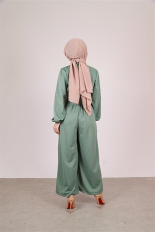 Geniş Paça Tulum Mint