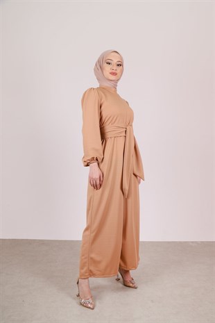 Geniş Paça Tulum Vizon