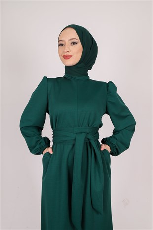 Geniş Paça Tulum Zümrüt