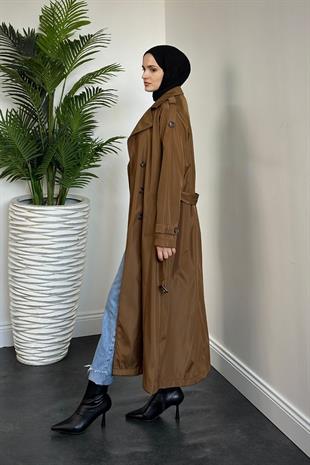 Gianni Astarlı Aporetli Trençkot Taba