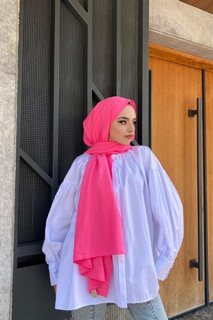 Gizli Düğmeli Gömlek Beyaz