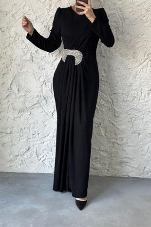 Havin Simli Abiye Siyah