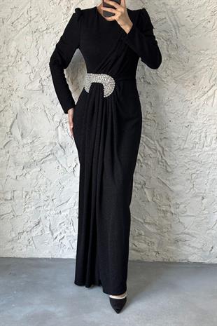 Havin Simli Abiye Siyah