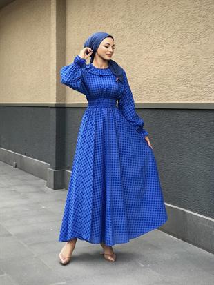 Heidi Pötikare Bebe Yaka Elbise Mavi