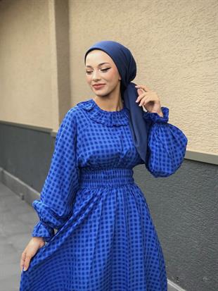 Heidi Pötikare Bebe Yaka Elbise Mavi