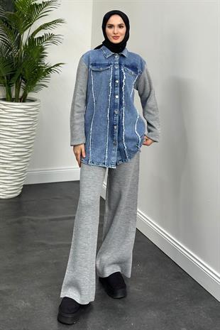 Henna Triko Takım Gri