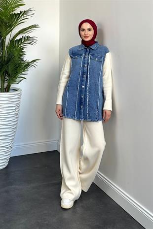 Henna Triko Takım Krem