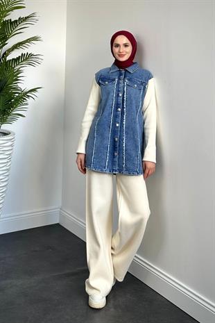 Henna Triko Takım Krem