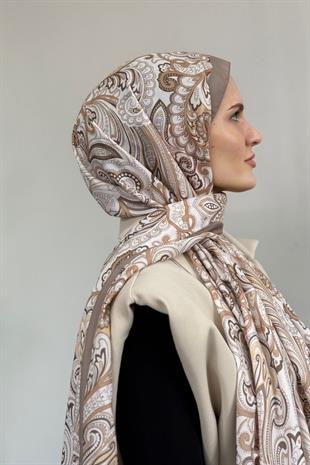 Hitit Desen Şal Vizon