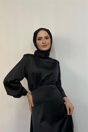 Holly Saten Abiye Siyah
