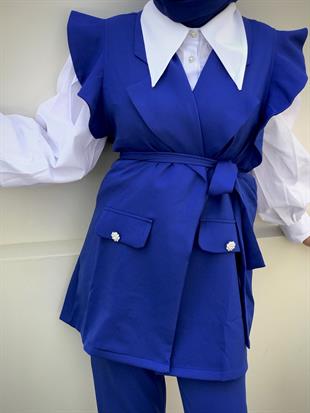 Hürrem Yelekli Takım Saks