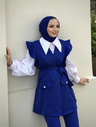 Hürrem Yelekli Takım Saks