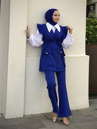 Hürrem Yelekli Takım Saks