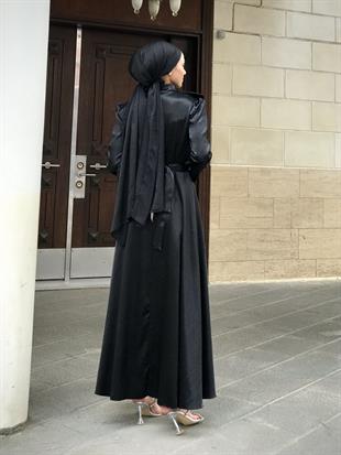 İnna Saten Abiye Sİyah