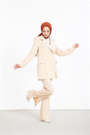 İspanyol Paça Ceketli Takım Taş