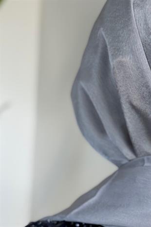 Jan Jan Abiye Şal Gümüş