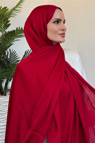 Jan Jan Abiye Şal Kırmızı